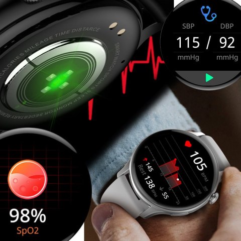 SMARTWATCH DAMSKI Rubicon RNCF10 - TRYBY SPORTOWE, MONITOR SNU (sr055b)