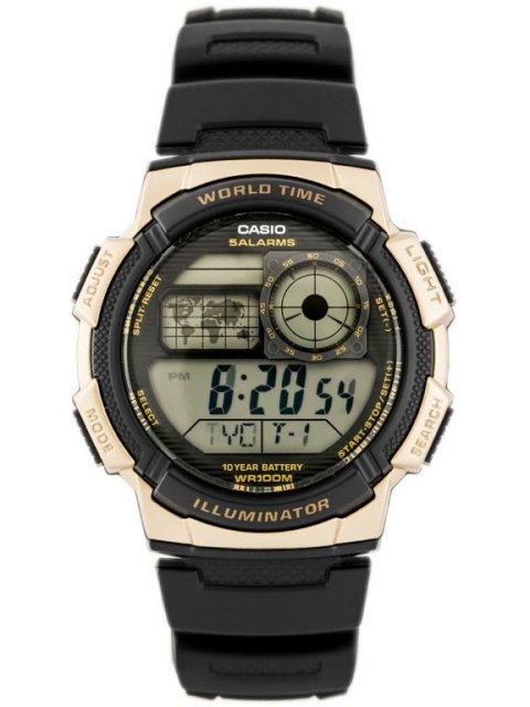 ZEGAREK MĘSKI CASIO AE-1000W 1A3V (zd073f) - WORLD TIME
