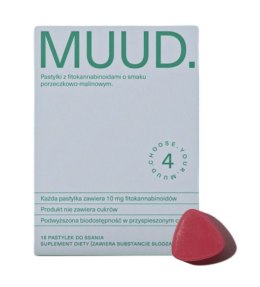 MUUD. - pastylki CBD z fitokannabinoidami o smaku porzeczkowy-malinowym