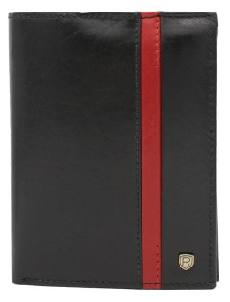 Portfel męski skórzany 22313-RVTP BLACK+RED