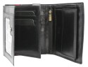 Portfel męski skórzany 22316-RVTP BLACK+RED