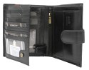 Portfel męski skórzany 22317L-RVTP BLACK+RED