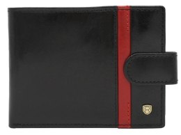 Portfel męski skórzany 22319L-RVTP BLACK+RED