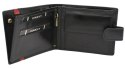 Portfel męski skórzany 22319L-RVTP BLACK+RED