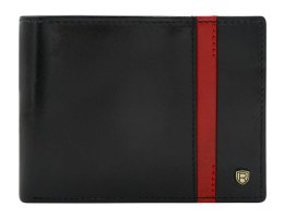 Portfel męski skórzany N01-RVTP-3012 Black-Red