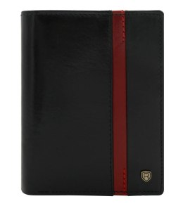 Portfel męski skórzany N575-RVTP-3074 Black-Red