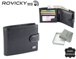 Portfel skórzany RFID ROVICKY PC-103L-BAR