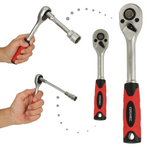 Klucze nasadowe 1/2'' 1/4'' zestaw 94el.