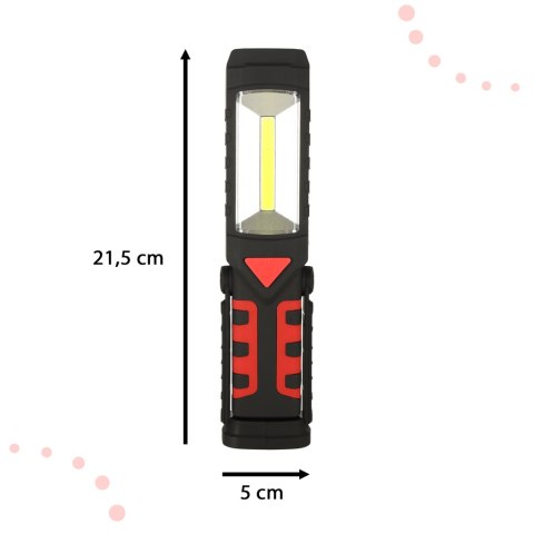 Latarka warsztatowa 3w1 USB COB magnes akumulator