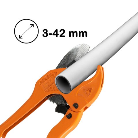 Nożyce obcinak do rur PCV średnica 3-42 mm