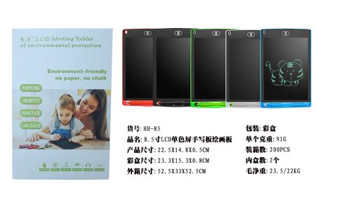 Kolorowy Tablet 8,5' Czerwony