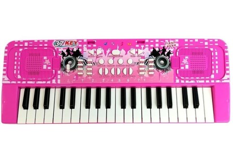 Keyboard Dziecięcy z Mikrofonem Różowy