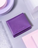 Mały, skórzany portfel damski na karty z systemem RFID Protect - Peterson