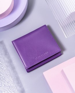 Mały, skórzany portfel damski na karty z systemem RFID Protect - Peterson