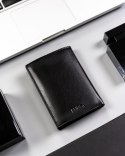 Portfel męski w wersji slim z koziej skóry — Peterson
