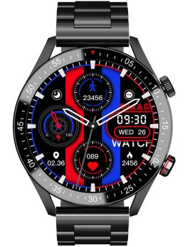 SMARTWATCH MĘSKI Gravity GT4-2 - WYKONYWANIE POŁĄCZEŃ, KROKOMIERZ (sg023b)