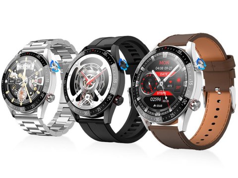 SMARTWATCH MĘSKI Gravity GT4-6 - WYKONYWANIE POŁĄCZEŃ, KROKOMIERZ (sg023f)