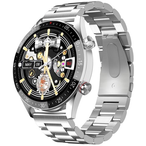 SMARTWATCH MĘSKI Gravity GT4-3 - WYKONYWANIE POŁĄCZEŃ, KROKOMIERZ (sg023c)