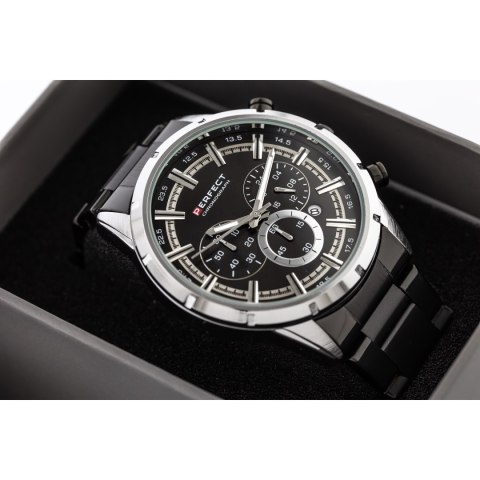 ZEGAREK MĘSKI PERFECT M507CH - CHRONOGRAF (zp378g) + BOX