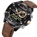 ZEGAREK MĘSKI NAVIFORCE NF9208 B/B/D.BN - CHRONOGRAF + BOX