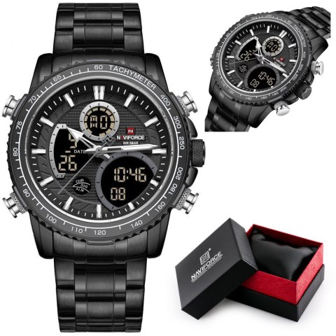 ZEGAREK MĘSKI NAVIFORCE NF9182 B/ B - (zn118h) + BOX