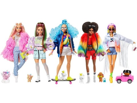 Barbie Extra Modna stylowa Lalka + urocze kotki nr 5 ZA4986