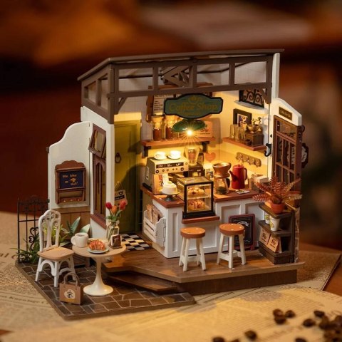 ROBOTIME Składany Drewniany Model Puzzle 3D - Smakowita Kawiarnia