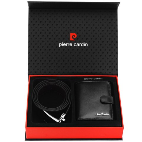 Zestaw prezentowy 1: DWUSTRONNY PASEK + PORTFEL PIERRE CARDIN