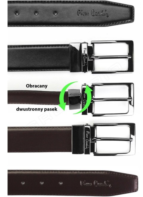 Zestaw prezentowy 1: DWUSTRONNY PASEK + PORTFEL PIERRE CARDIN