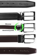 Zestaw prezentowy 7: DWUSTRONNY PASEK + PORTFEL PIERRE CARDIN