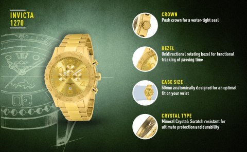 ZEGAREK MĘSKI INVICTA Specialty 1270 + BOX
