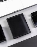 Portfel męski skórzany 22316-RVTP BLACK+RED