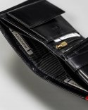 Portfel męski skórzany 22316-RVTP BLACK+RED