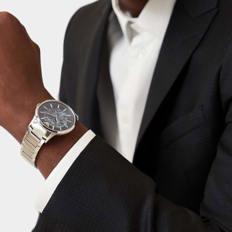 Zegarek męski EMPORIO ARMANI SKELETON AUTOMATIC AR0037 (zi054a)