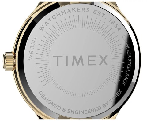 ZŁOTY ZEGAREK DAMSKI TIMEX Peyton TW2V06200 + PUDEŁKO NA PREZENT KOMPLETNY