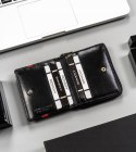 Portfel męski skórzany 22322-RVTP BLACK+RED