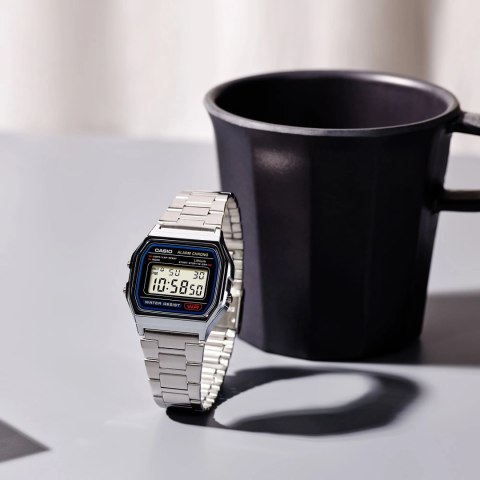 ZEGAREK MĘSKI CASIO A158WA-1A (zd093a) - KLASYKA