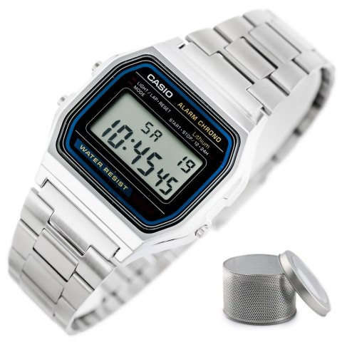 ZEGAREK MĘSKI CASIO A158WA-1A (zd093a) - KLASYKA