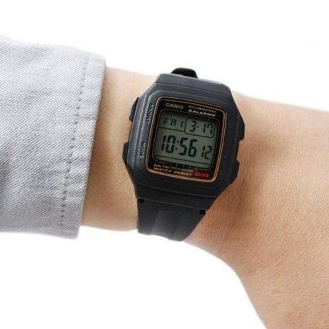 ZEGAREK MĘSKI CASIO F-201WA-9A (zd164a) - KLASYKA