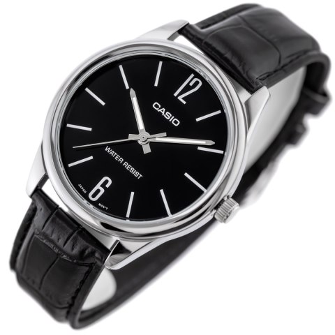 KLASYCZNY ZEGAREK MĘSKI DO GARNITURU CASIO MTP-V005L-1B + PUDEŁKO PREZENT