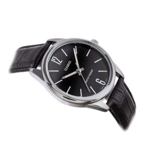 KLASYCZNY ZEGAREK MĘSKI DO GARNITURU CASIO MTP-V005L-1B + PUDEŁKO PREZENT