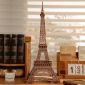 ROBOTIME Drewniane Puzzle Model 3D - Wieża Eiffla z Oświetleniem LED