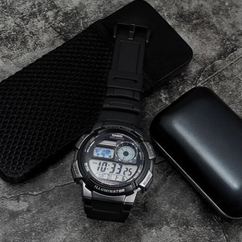 ZEGAREK MĘSKI CASIO AE-1000W 1BVDF (zd073g) - WORLD TIME