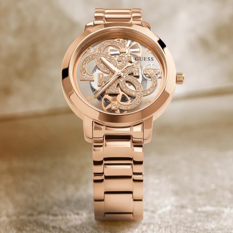 ZEGAREK DAMSKI GUESS GW0300L3 QUATTRO CLEAR + BOX (zu511c)