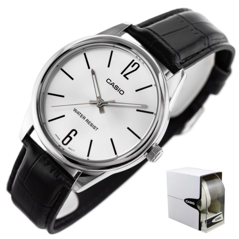 KLASYCZNY ZEGAREK MĘSKI DO GARNITURU CASIO MTP-V005L-7B + PUDEŁKO PREZENT