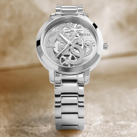 ZEGAREK DAMSKI GUESS GW0300L1 QUATTRO CLEAR + BOX (zu511a)