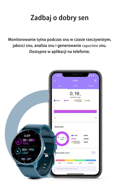 SMARTWATCH UNISEX GRAVITY GT1-10 - PULSOMETR, WŁASNE TARCZE (sg015j)