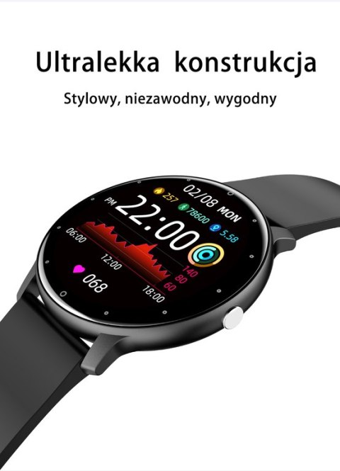 SMARTWATCH UNISEX GRAVITY GT1-10 - PULSOMETR, WŁASNE TARCZE (sg015j)