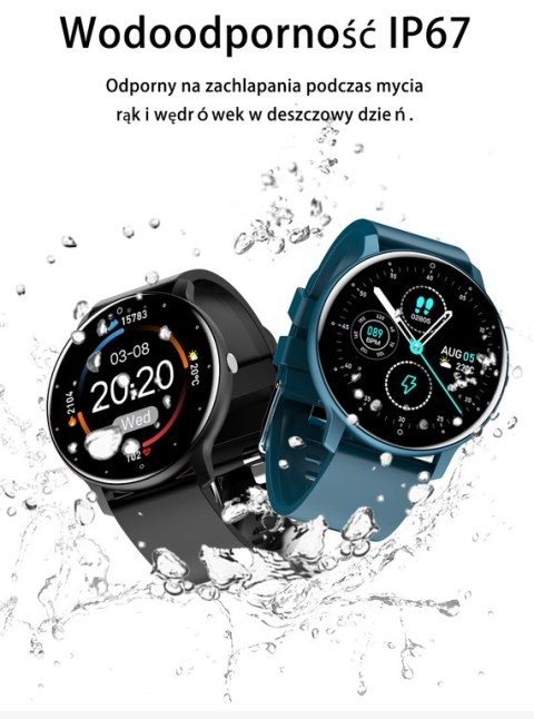 SMARTWATCH UNISEX GRAVITY GT1-10 - PULSOMETR, WŁASNE TARCZE (sg015j)