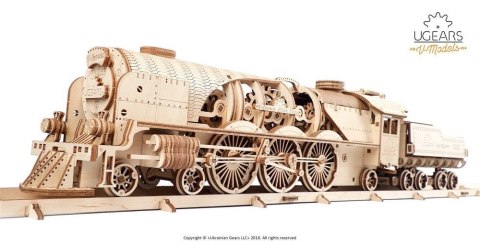 LOKOMOTYWA Z WĘGLARKĄ V-EKSPRES MODEL MECHANICZNY DO SKŁADANIA